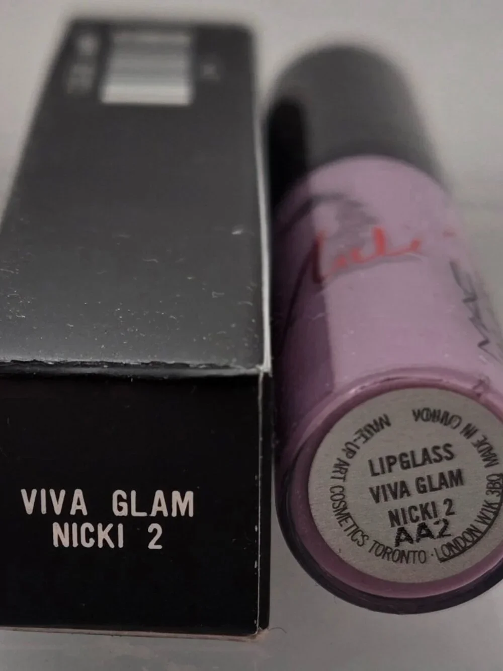 MAC Viva Glam Lipglass NICKI 2, New in Box, SHIPS TODAY